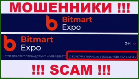 Данные о юридическом лице internet мошенников Bitmart Expo