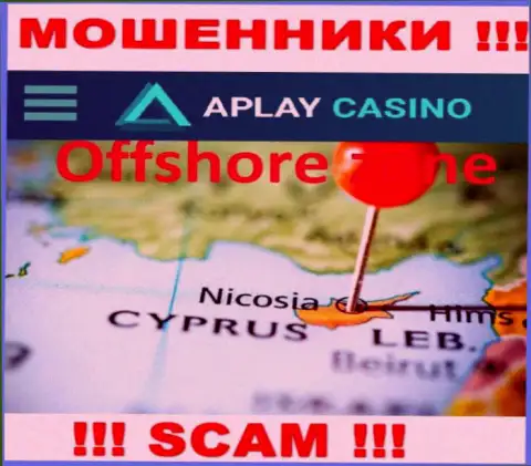 Базируясь в оффшоре, на территории Cyprus, APlay Casino спокойно обманывают клиентов