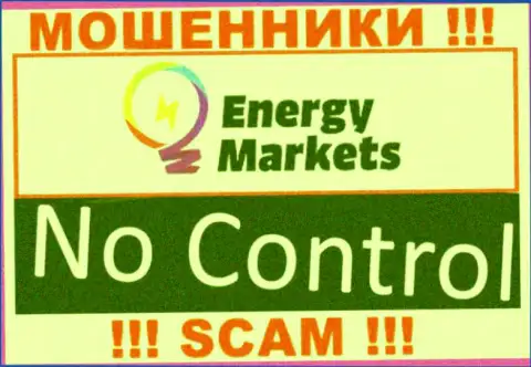 У организации Energy Markets отсутствует регулятор - это МАХИНАТОРЫ !!!