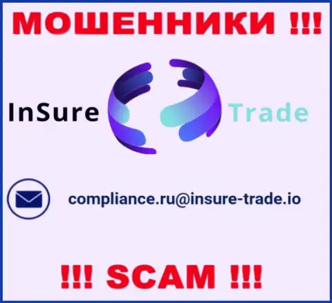Контора Insure Trade не скрывает свой адрес электронной почты и размещает его у себя на веб-ресурсе