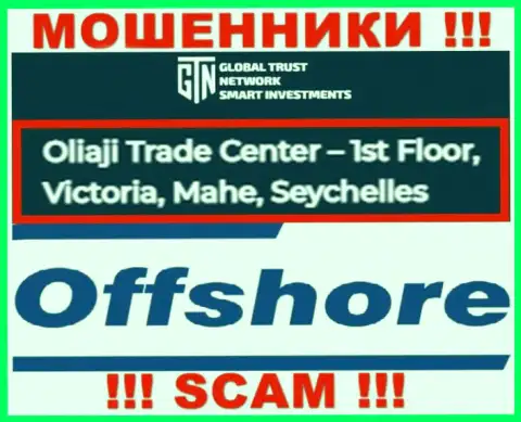 Оффшорное расположение GTN Start по адресу Oliaji Trade Center - 1st Floor, Victoria, Mahe, Seychelles позволило им безнаказанно сливать