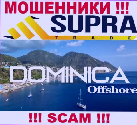 Компания Supra Trade похищает финансовые вложения людей, расположившись в оффшорной зоне - Dominica