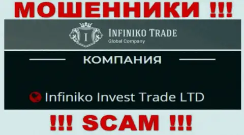 Infiniko Invest Trade LTD это юридическое лицо internet шулеров Infiniko Trade