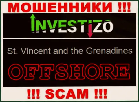 Так как Инвестицо Ком зарегистрированы на территории St. Vincent and the Grenadines, прикарманенные финансовые средства от них не забрать