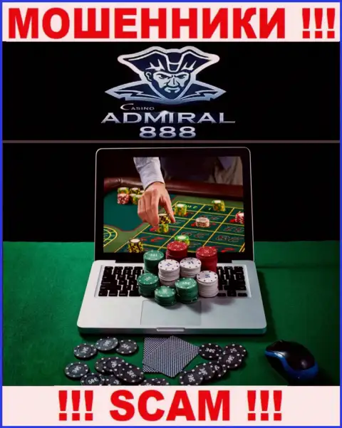 Admiral 888 - это интернет мошенники !!! Род деятельности которых - Казино