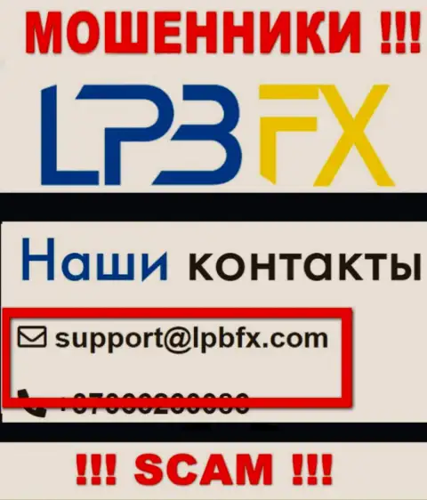 E-mail мошенников LPBFX Com - инфа с интернет-сервиса конторы