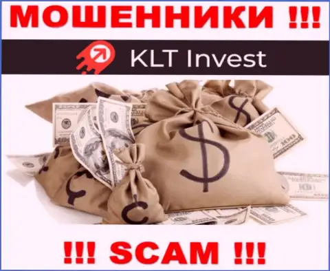 KLT Invest - это ЛОХОТРОН !!! Затягивают клиентов, а после отжимают их вложенные денежные средства