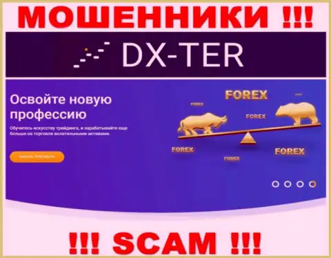 С организацией DX-Ter Com сотрудничать не рекомендуем, их вид деятельности FOREX - это капкан