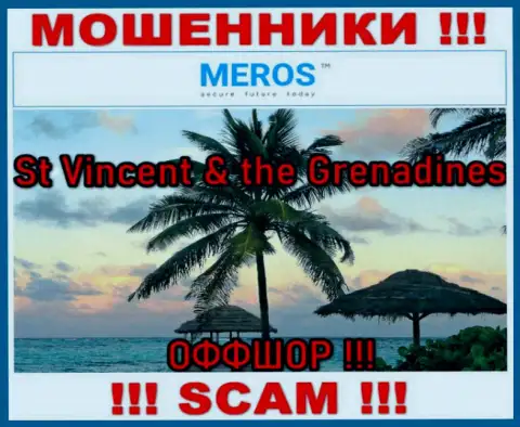 St Vincent & the Grenadines - это официальное место регистрации организации MerosMT Markets LLC