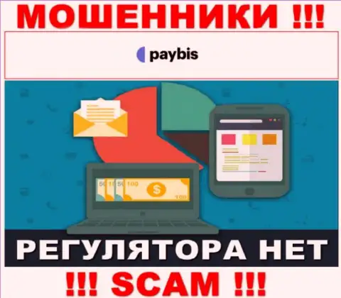 У PayBis Com на сайте не имеется сведений об регуляторе и лицензии конторы, следовательно их вовсе нет