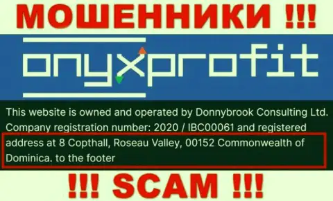 8 Copthall, Roseau Valley, 00152 Commonwealth of Dominica - это оффшорный официальный адрес Donnybrook Consulting Ltd, откуда МОШЕННИКИ обувают лохов