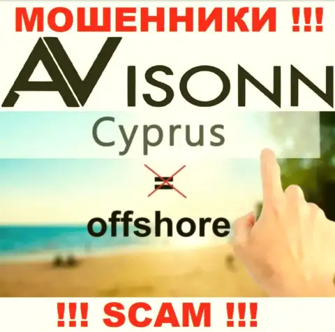 Avisonn Com намеренно зарегистрированы в офшоре на территории Cyprus это МАХИНАТОРЫ !!!