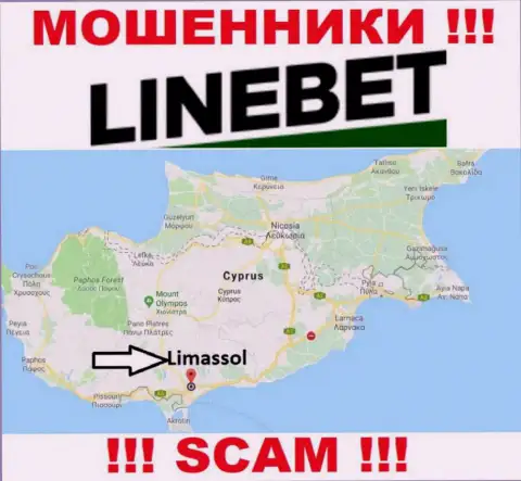 Пустили корни мошенники Line Bet в офшоре  - Cyprus, Limassol, осторожно !