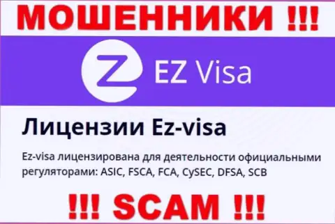 Жульническая компания EZ-Visa Com крышуется мошенниками - DFSA