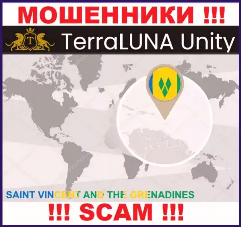 Официальное место регистрации мошенников TerraLunaUnity - Сент-Винсент и Гренадины