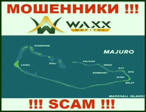 С internet мошенником Waxx Capital крайне опасно совместно работать, ведь они расположены в оффшоре: Маджуро, Маршалловы Острова