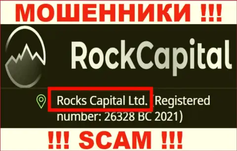 Rocks Capital Ltd - именно эта организация владеет мошенниками Rock Capital