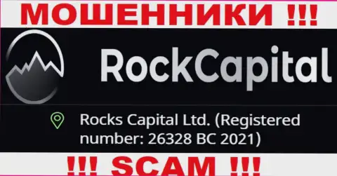 Рег. номер очередной незаконно действующей конторы RockCapital - 26328 BC 2021
