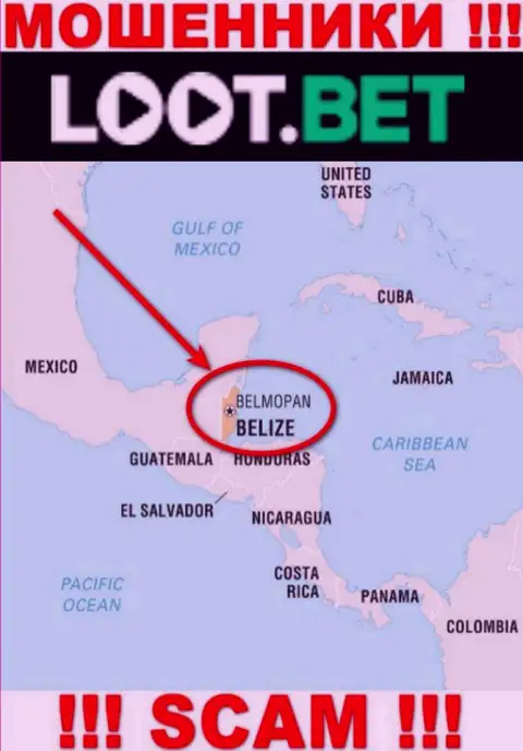 Рекомендуем избегать сотрудничества с internet-ворюгами Лоот Бет, Belize - их оффшорное место регистрации