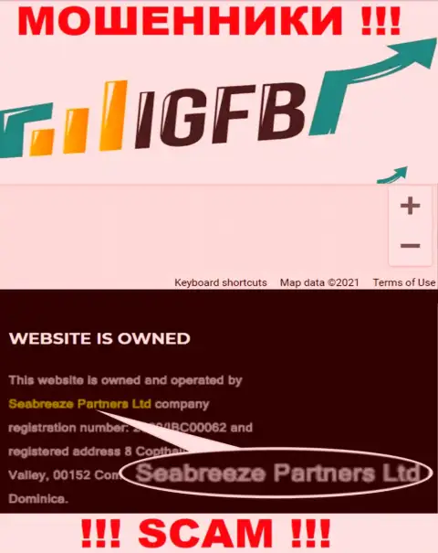 Seabreeze Partners Ltd, которое управляет организацией Seabreeze Partners Ltd