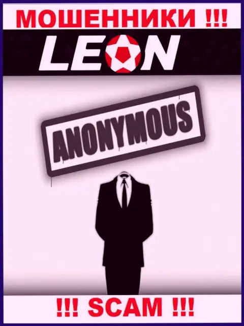 LeonBets предоставляют услуги противозаконно, сведения о руководящих лицах скрыли