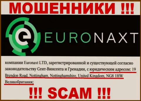 Адрес организации Евро Накст на ее интернет-сервисе ложный - это ОДНОЗНАЧНО МОШЕННИКИ !!!