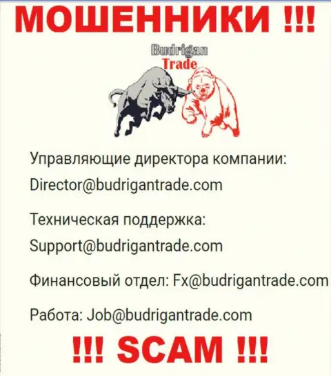 Не пишите письмо на адрес электронного ящика Budrigan Ltd - это махинаторы, которые отжимают финансовые активы наивных людей