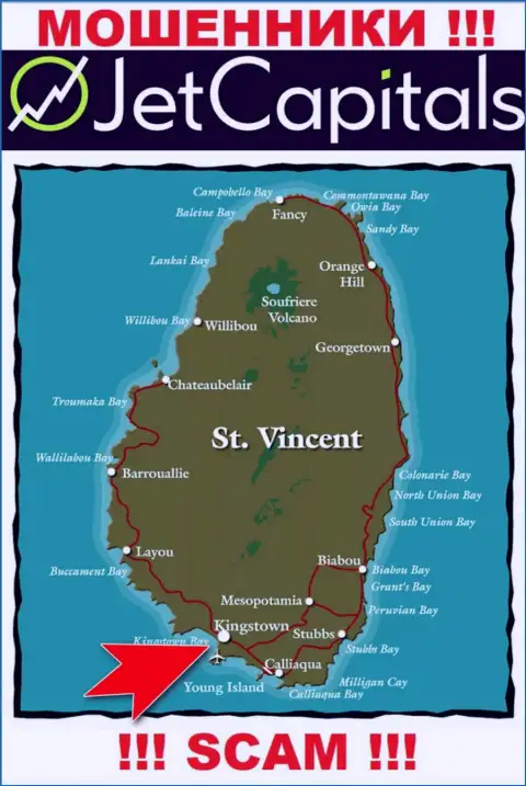 Kingstown, St Vincent and the Grenadines - именно здесь, в оффшорной зоне, отсиживаются мошенники ДжетКэпиталс Ком