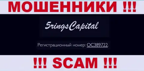 Будьте осторожны !!! Five Rings Capital дурачат !!! Регистрационный номер указанной организации: OC389722