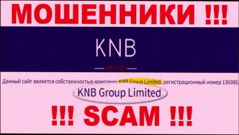 Юр. лицом КНБ Групп является - KNB Group Limited