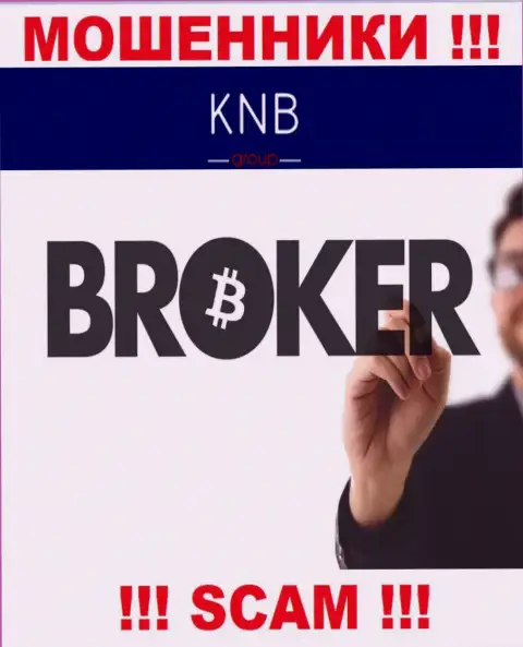Брокер - конкретно в этом направлении оказывают услуги интернет кидалы KNBGroup