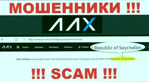 С компанией AAX совместно работать ДОВОЛЬНО ОПАСНО - скрываются в офшоре на территории - Seychelles