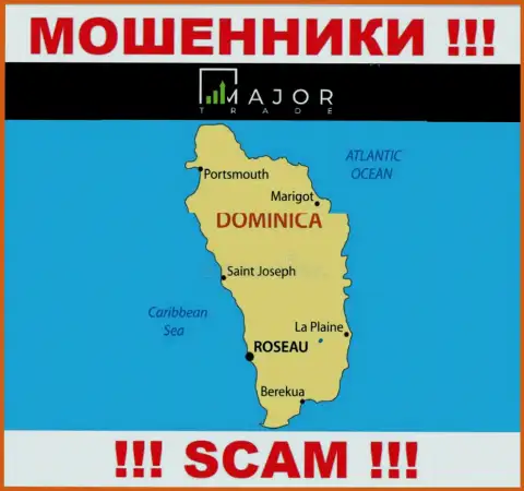 Жулики Major Trade засели на территории - Commonwealth of Dominica, чтоб спрятаться от ответственности - МОШЕННИКИ