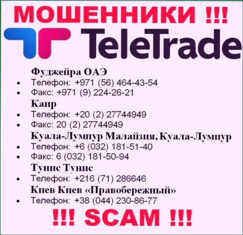 Мошенники из организации Teletrade D.J. Limited, в поисках доверчивых людей, звонят с разных номеров телефонов