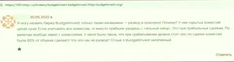 В компании BudgetInvest Org прикарманили денежные средства клиента, который попался в грязные лапы этих жуликов (комментарий)