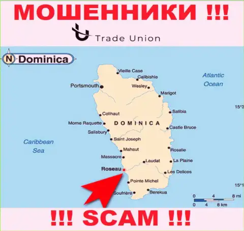 Commonwealth of Dominica - именно здесь официально зарегистрирована компания Trade Union