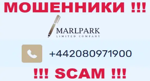Вам стали звонить internet-махинаторы Marlpark Ltd с различных номеров телефона ? Посылайте их подальше