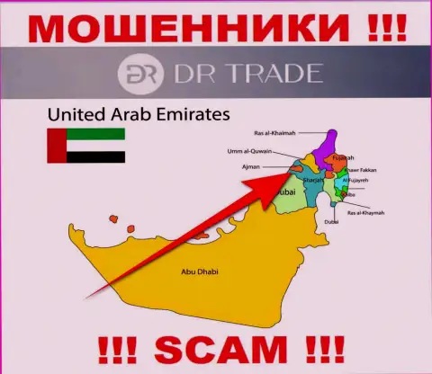 Адрес регистрации DR Trade на территории - Ajman, UAE