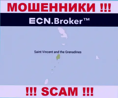 Пустив корни в офшоре, на территории St. Vincent and the Grenadines, ECN Broker ни за что не отвечая лишают средств лохов