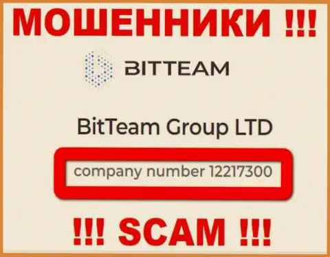 Будьте весьма внимательны, присутствие регистрационного номера у конторы Bit Team (12217300) может оказаться ловушкой