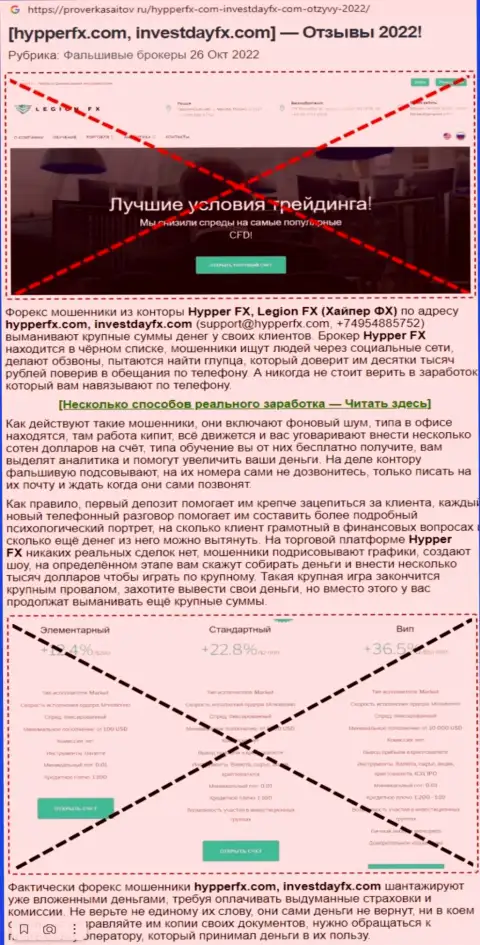 В конторе ГипперФХИкс лохотронят - доказательства неправомерных комбинаций (обзор афер организации)