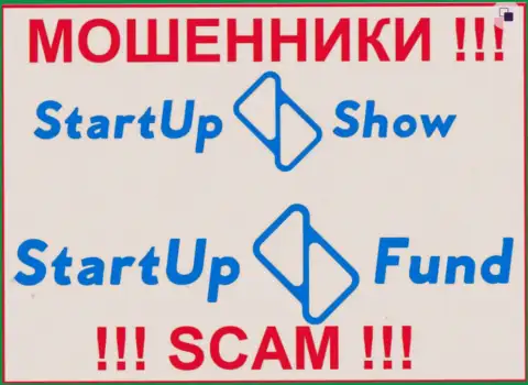 Эмблемы обманных контор StarTupFund LTD и StarTupShow Ltd