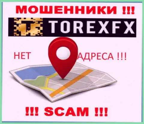 Torex FX не представили свое местонахождение, на их web-портале нет инфы об юридическом адресе регистрации